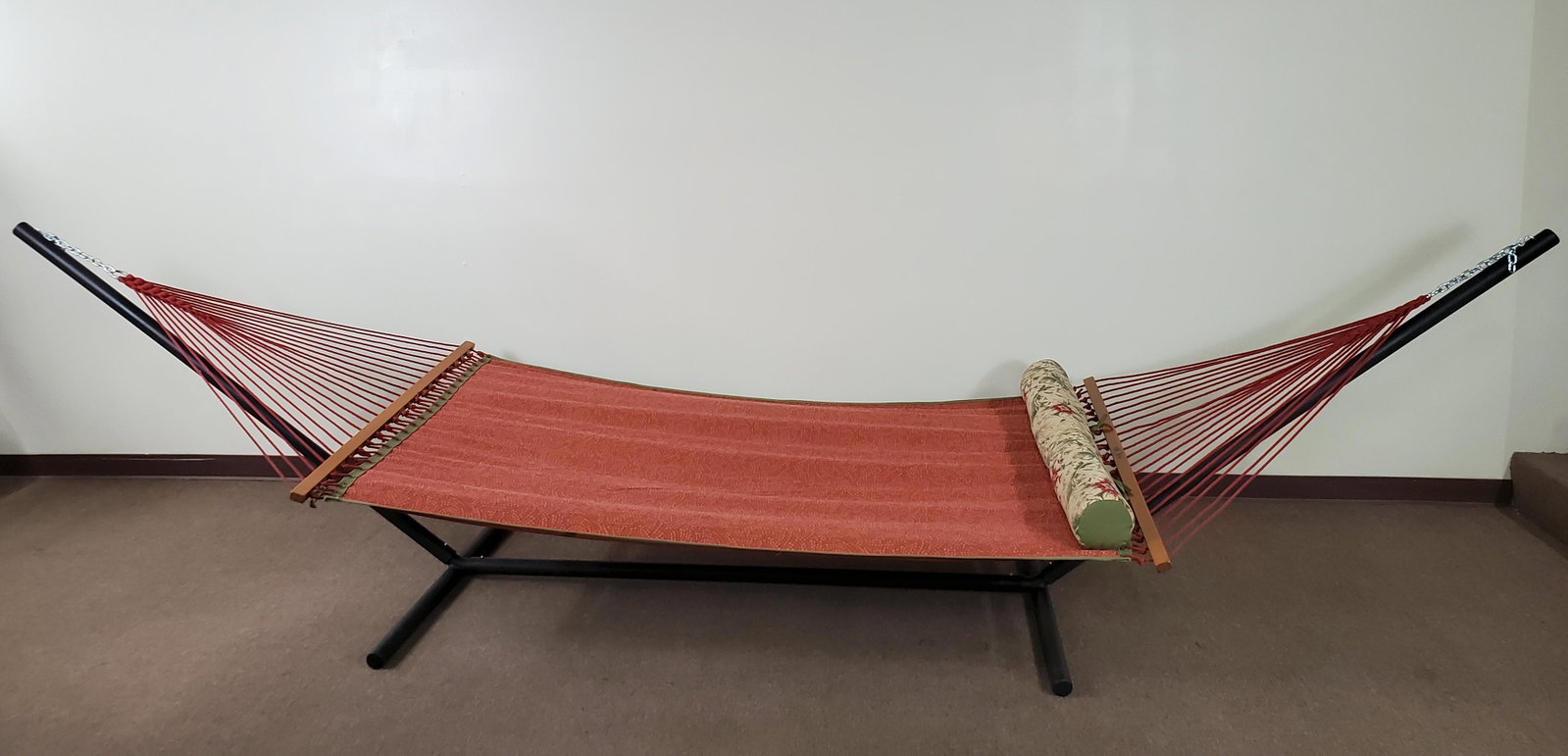 Pawleys Island Handcrafted Hammock: 55 1/2" wide X 182" deep X 45" high. Some paint loss and rust to frame. IMPORTANT: Before bidding, please read the terms and conditions. When you registered for the auction you agreed to these terms a