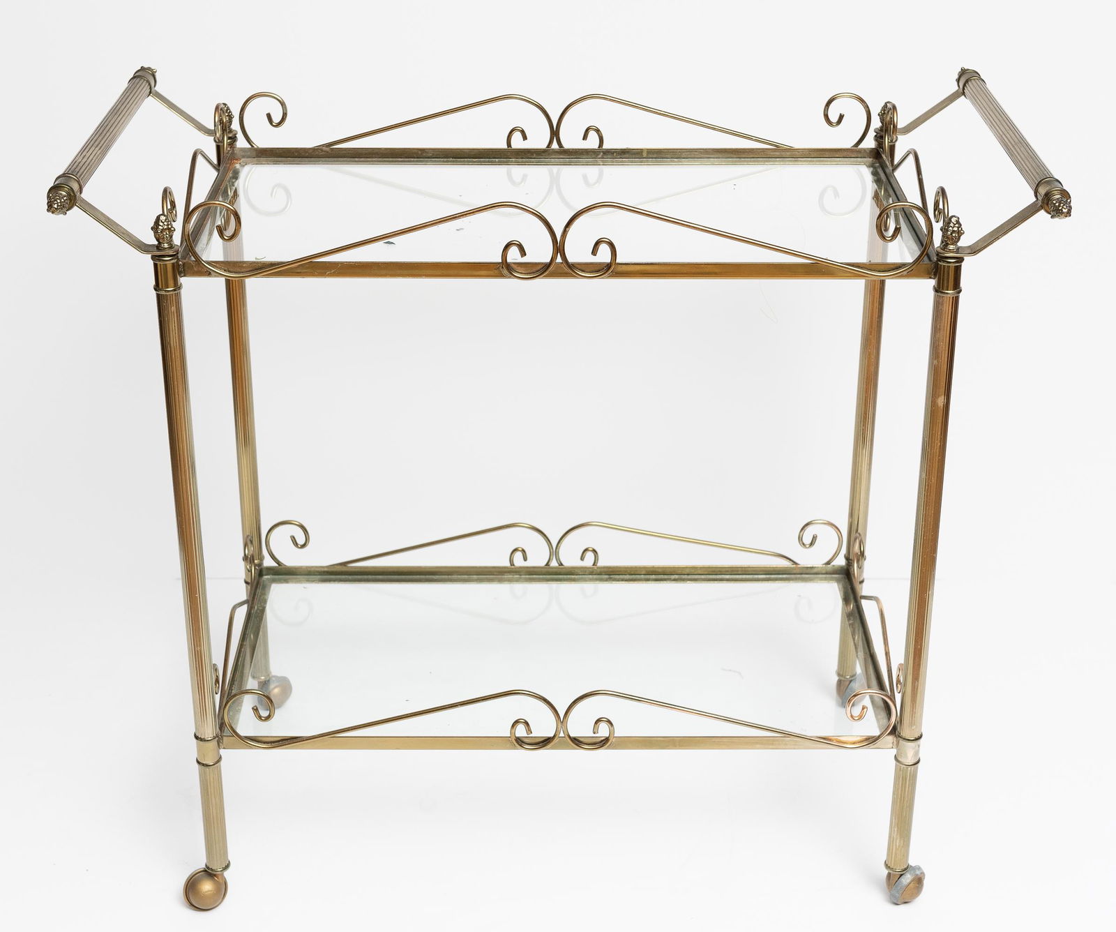 Brass and Glass Tea Cart (1 of 3)