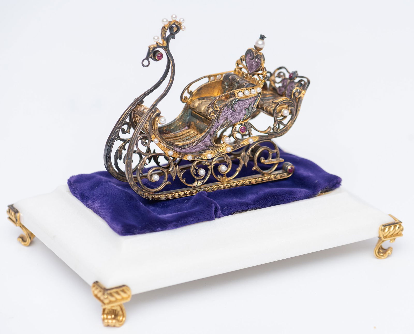Franklin Mint House of Faberge Jeweled Sleigh (1 of 5)
