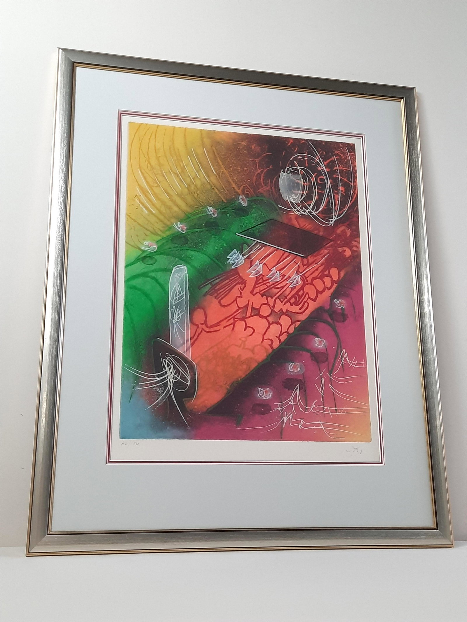 20th Century Abstract Lithograph (1 of 3)