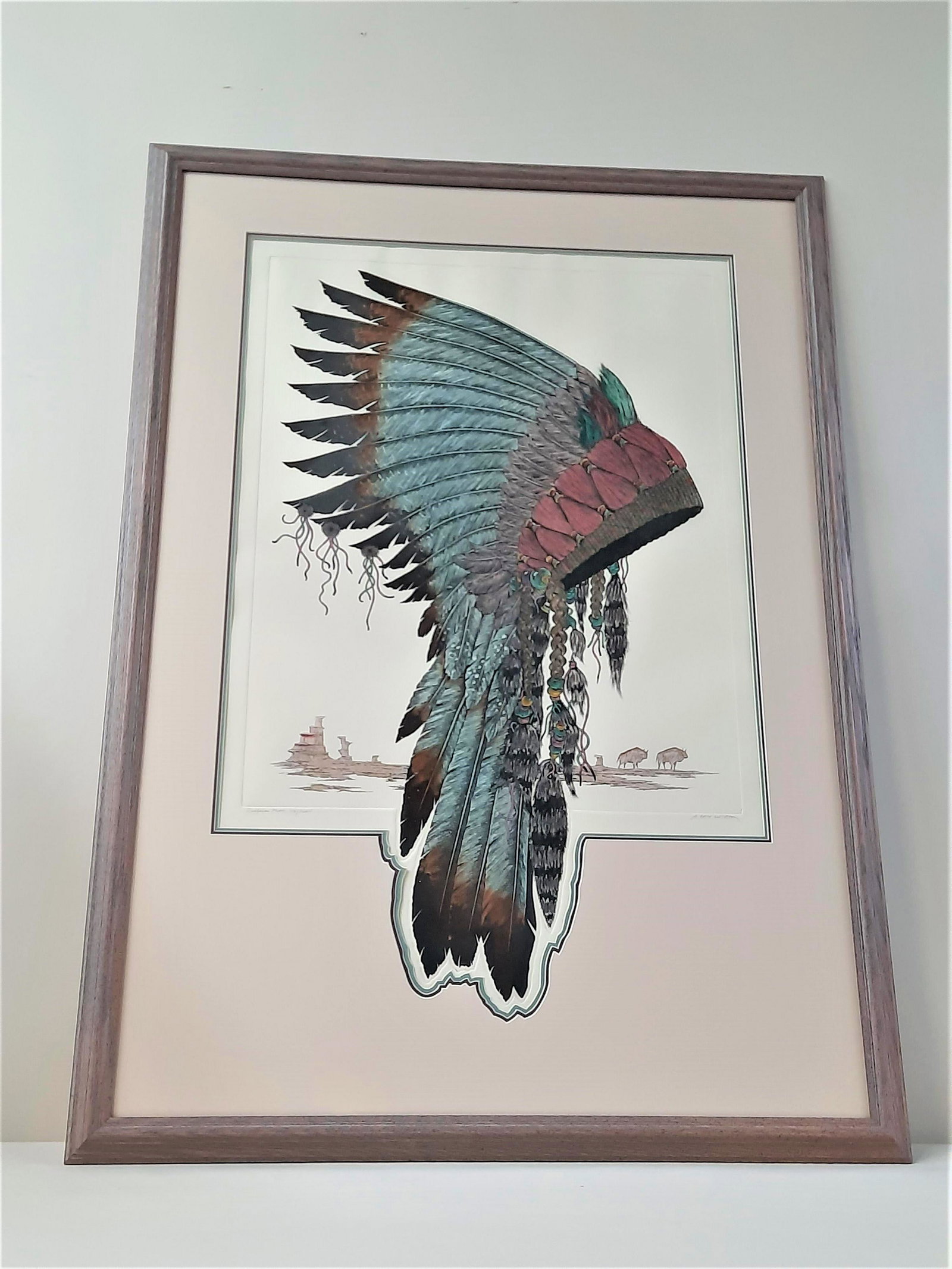 A. Dan Mitra "Buffalo Horn" Print (1 of 3)
