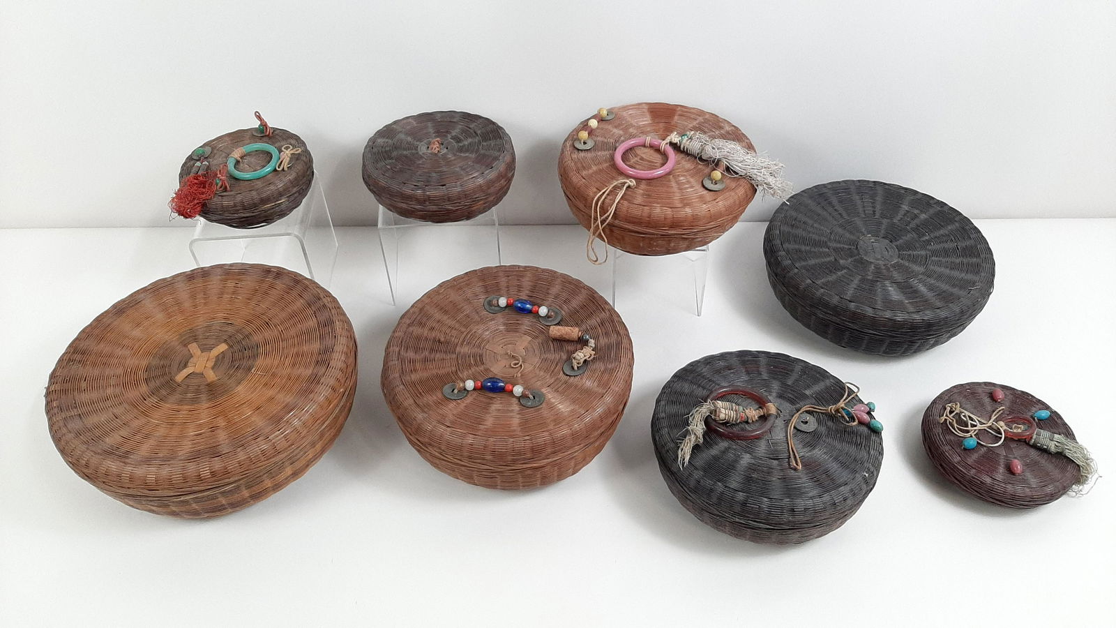 8 Chinese Sewing Baskets (1 of 8)