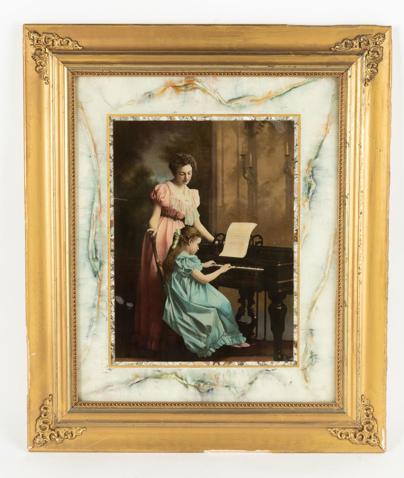Victorian Piano Lesson Print (1 of 2)