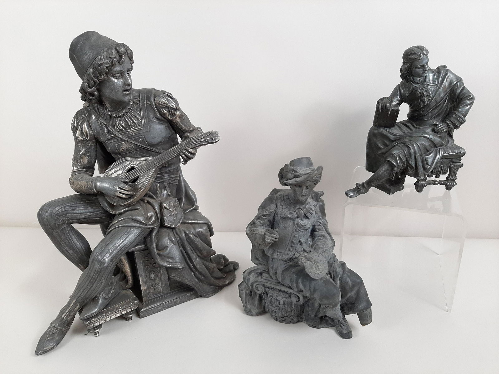 3 Antique Cast Metal Figures (1 of 12)