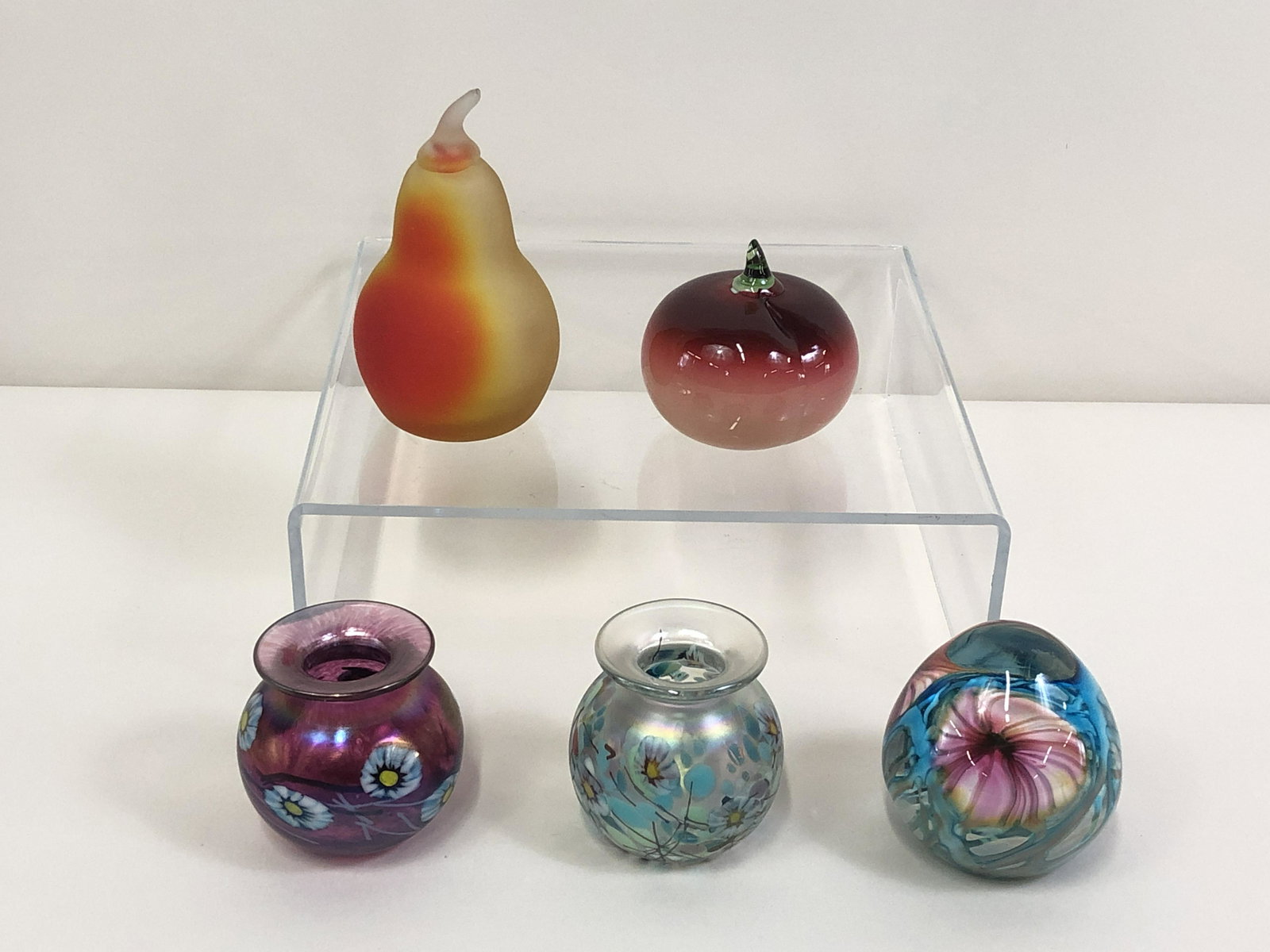 5 Pcs Art Glass incl Signed (1 of 6)