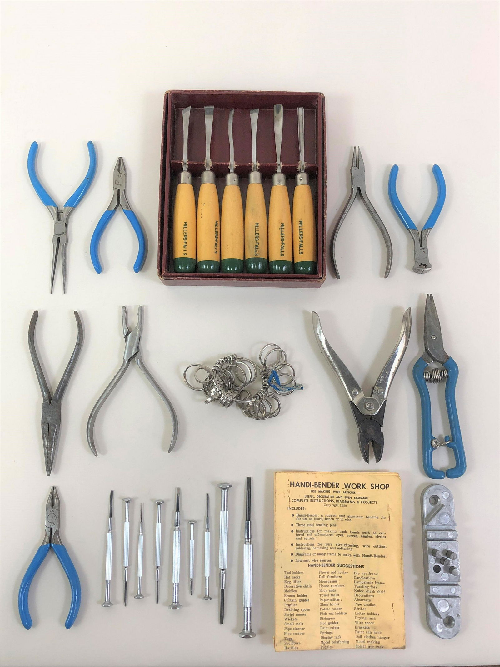 27 Pcs Jewelry Tools Incl. Miller-Falls Chisels (1 of 4)