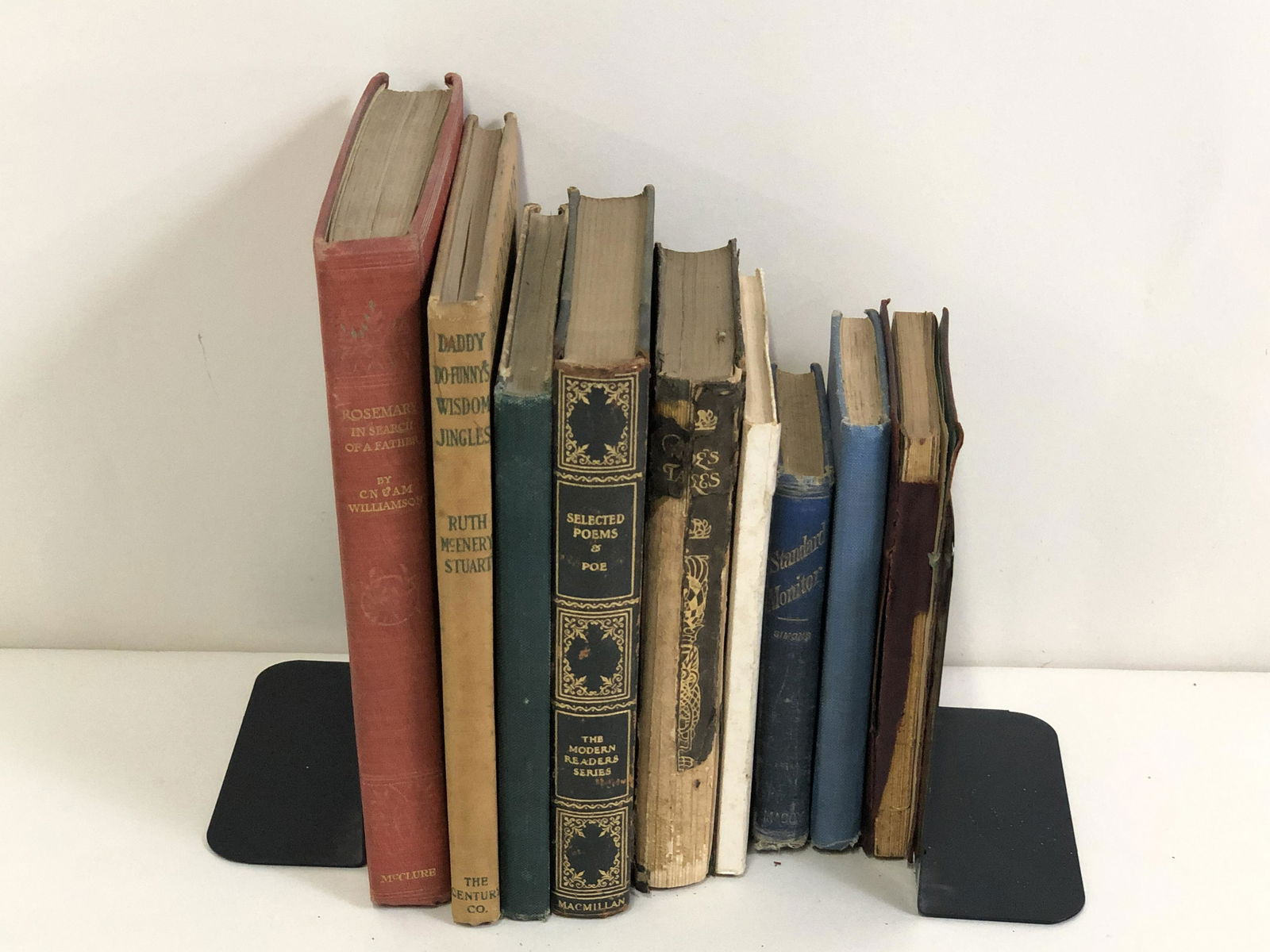 9 Pcs Antique Books Incl. Poe (1 of 20)