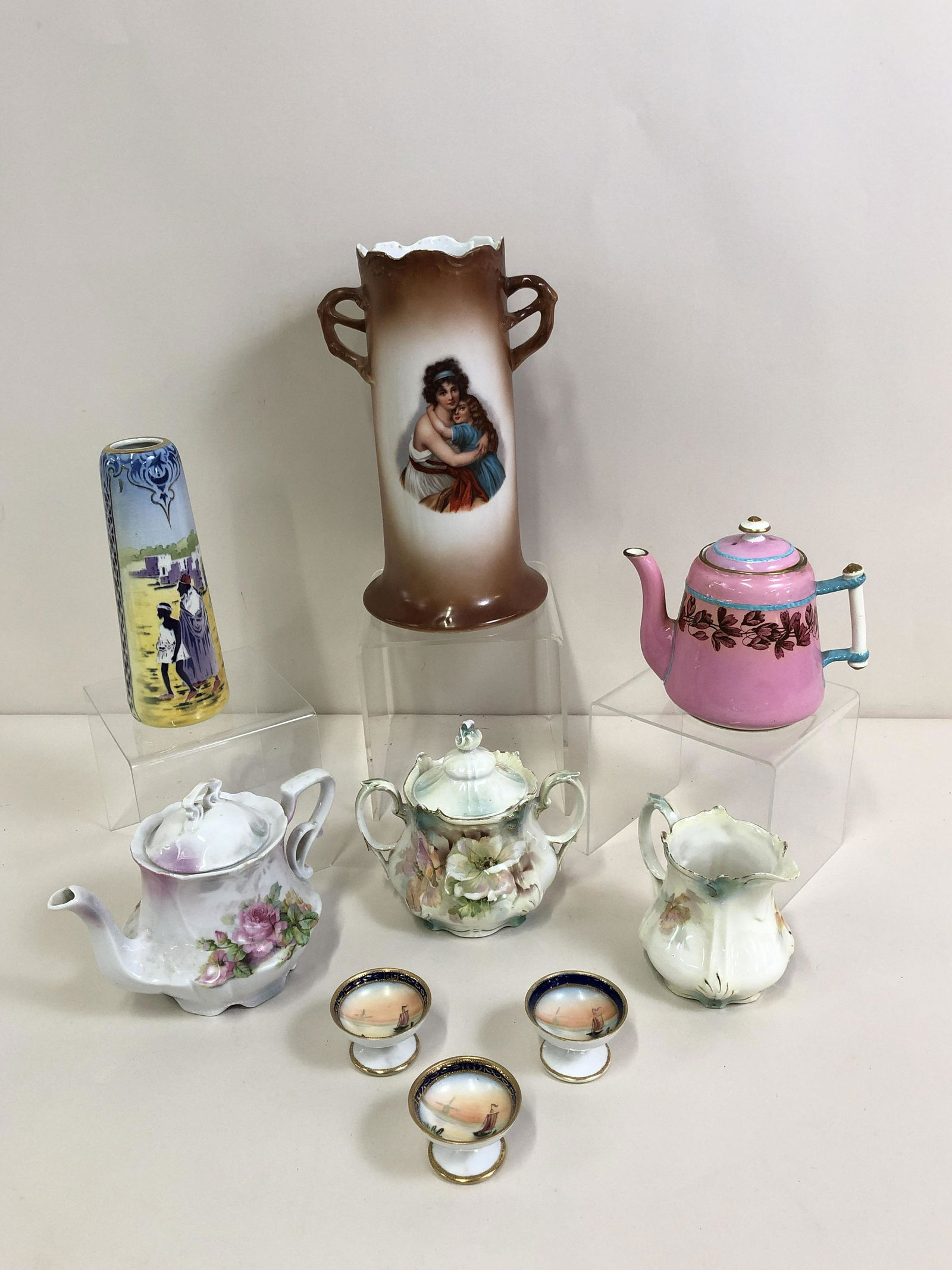 9 Pcs Porcelain Including R. S. Prussia (1 of 15)