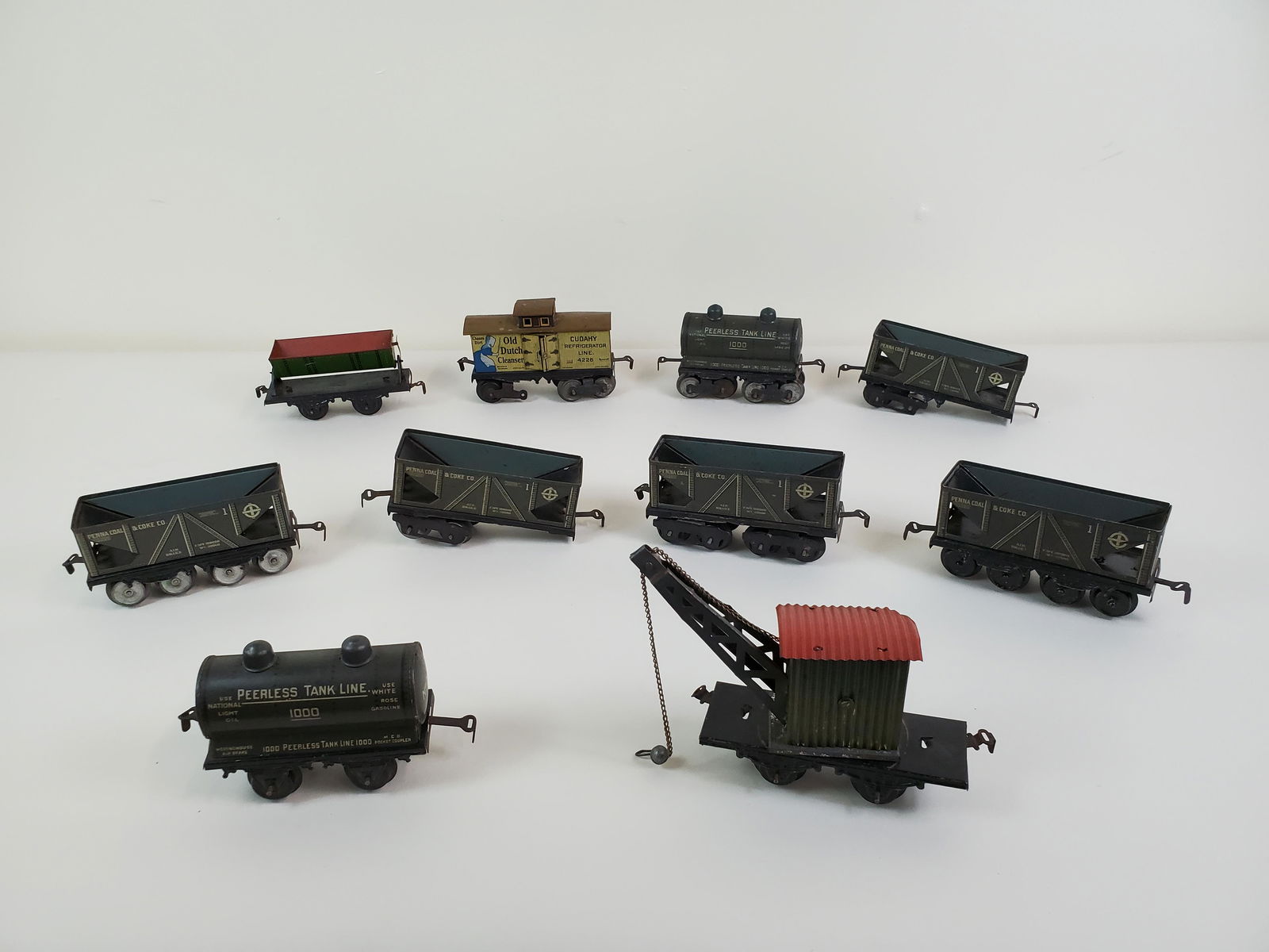 10 Pcs Marx Freight Cars (1 of 6)