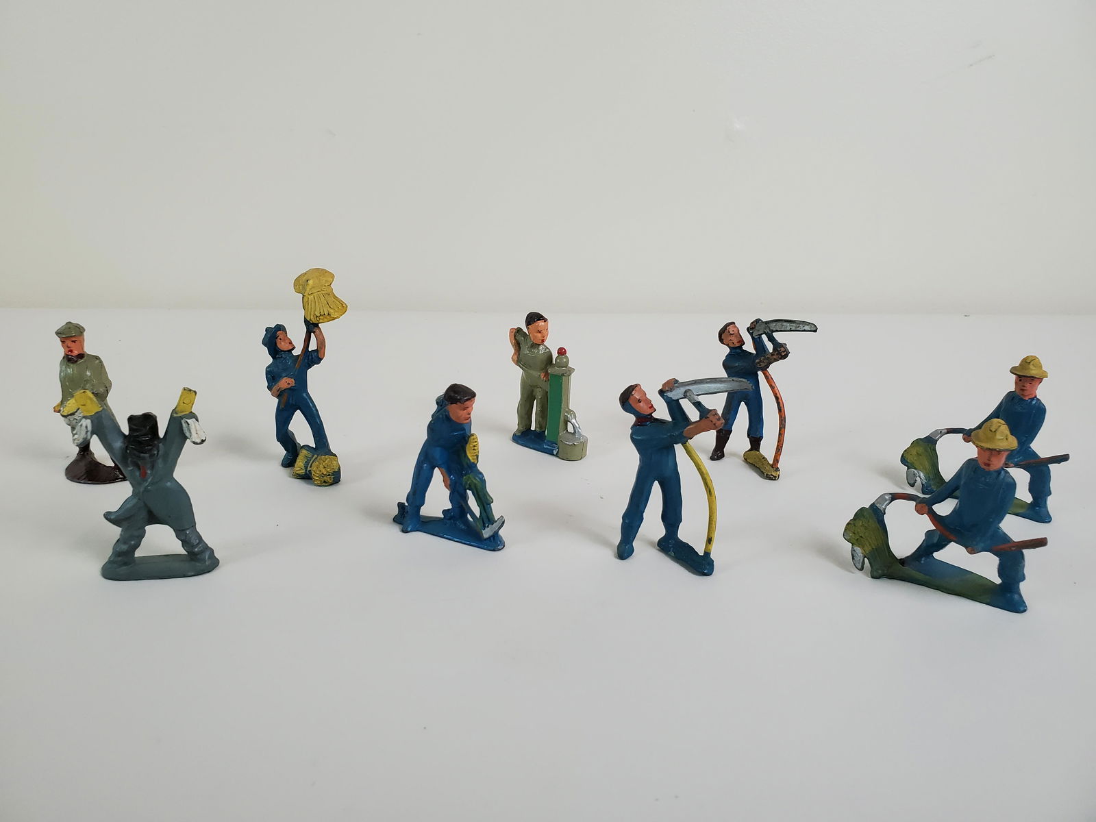 9 Dime Store Figures Farmers (1 of 3)