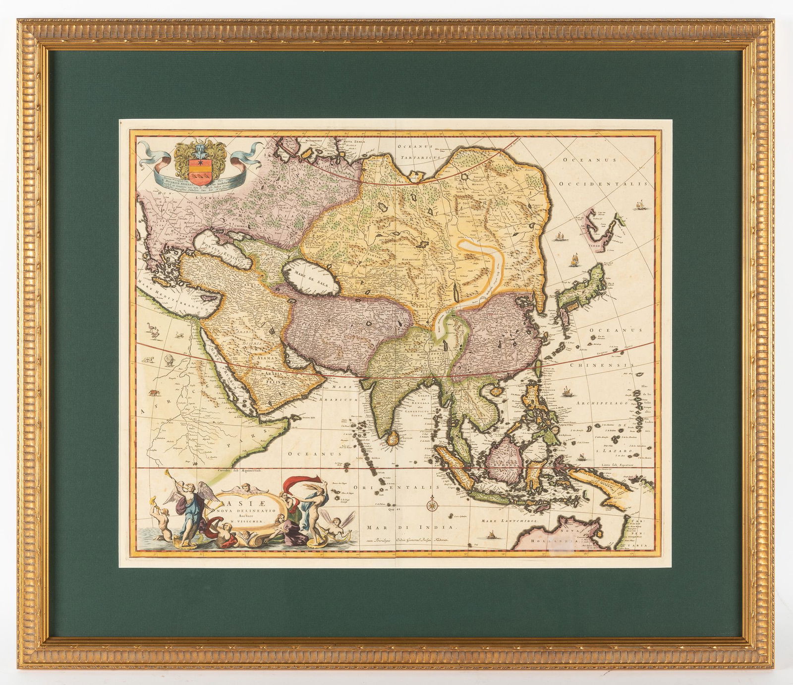 Visscher 1698 Map of Asia & the East Indies (1 of 3)