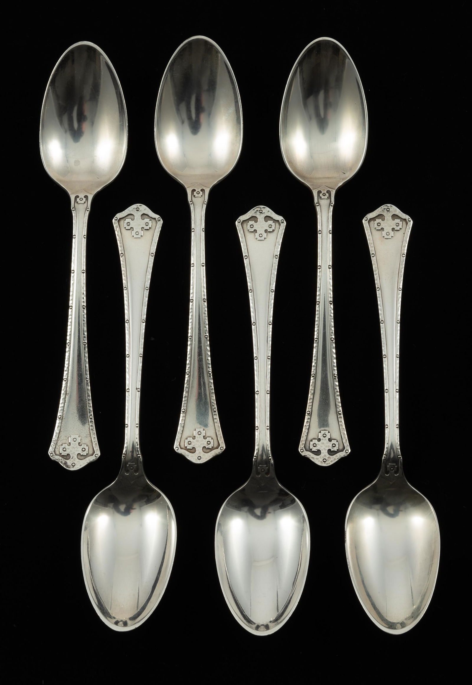 6 Pcs R. Wallace Sterling Spoons (1 of 5)