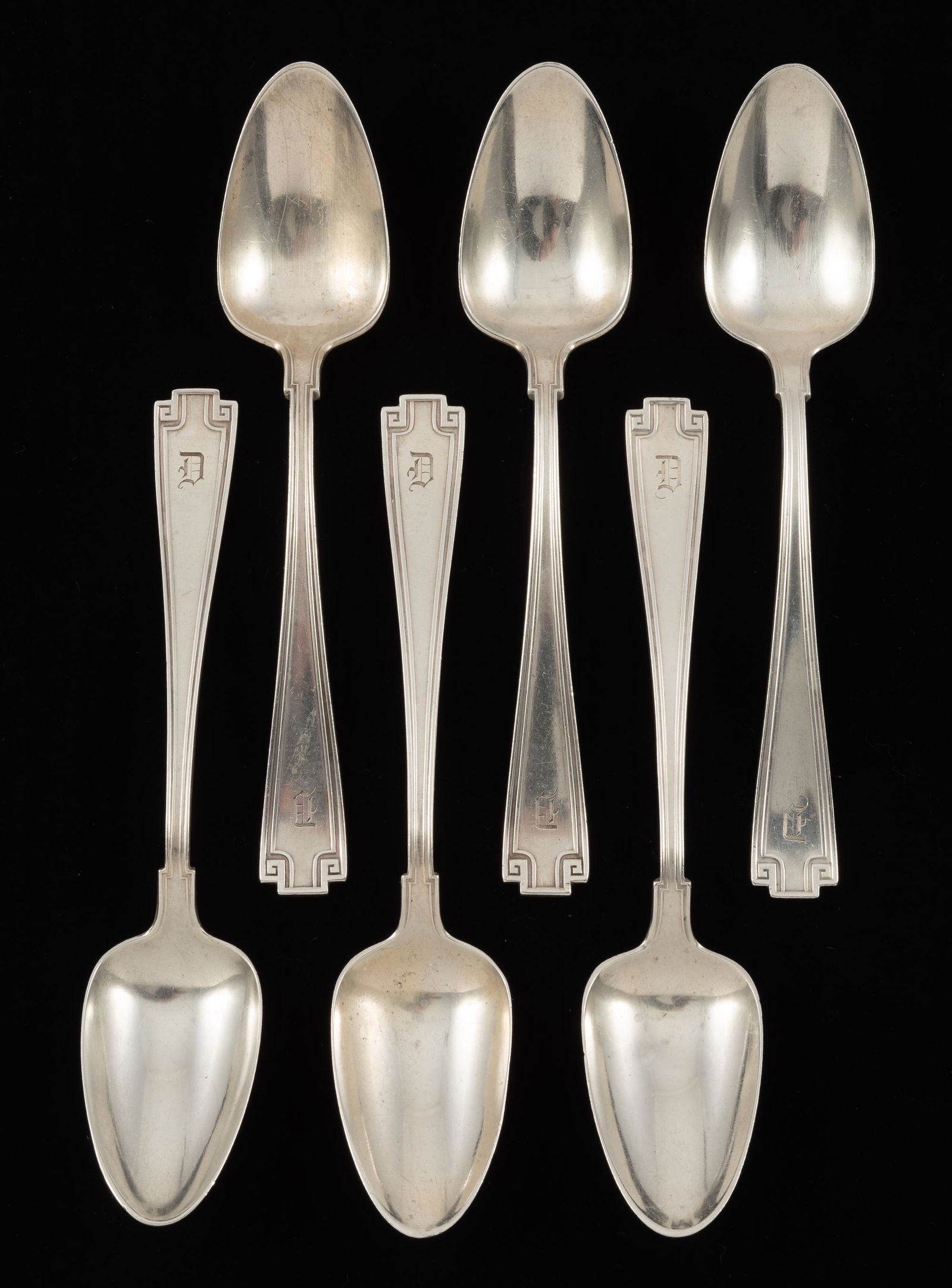 6 Pcs Gorham Sterling Teaspoons (1 of 5)