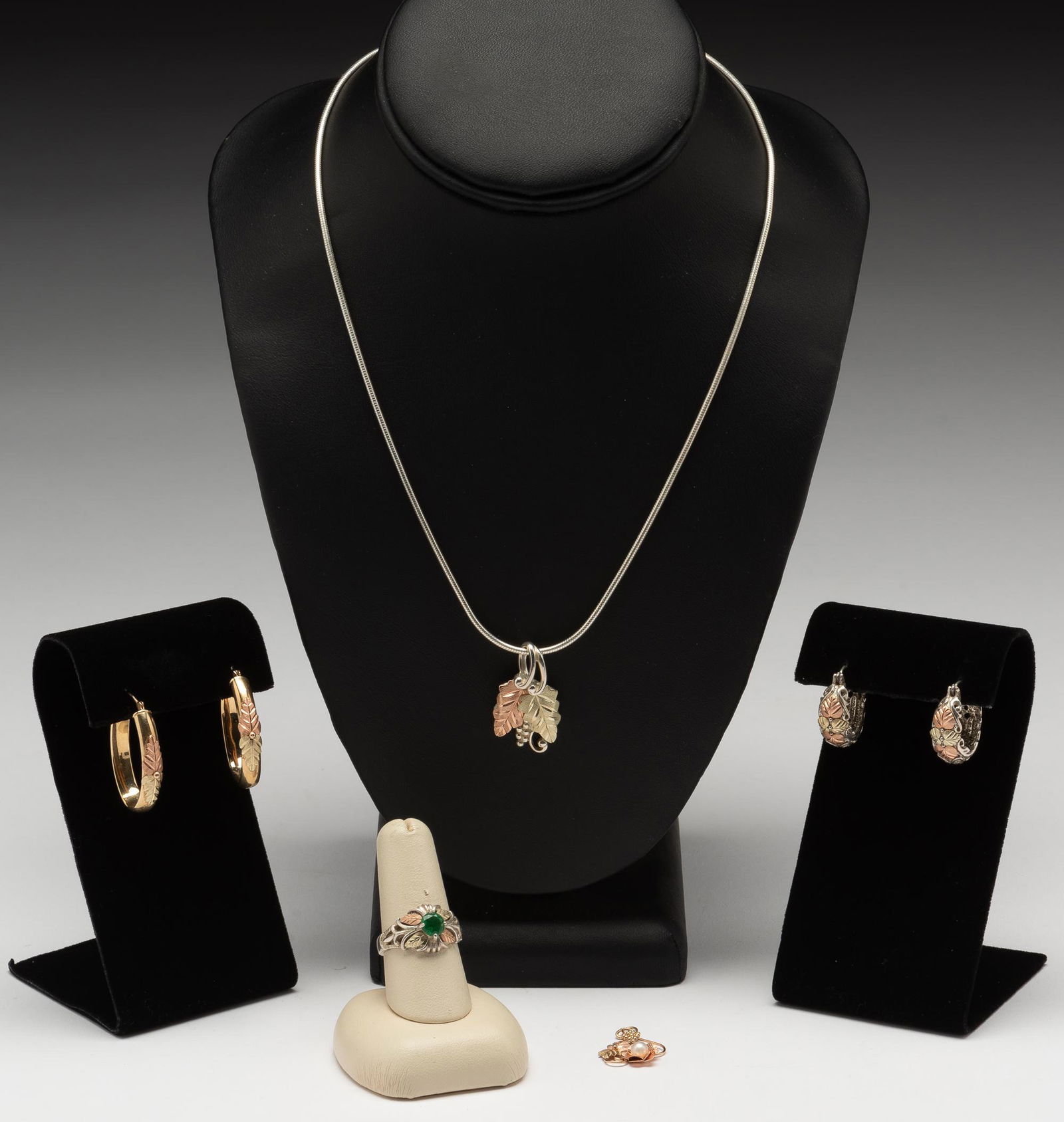 5 Pcs Multi-Colored Sterling & Gold Jewelry (1 of 16)