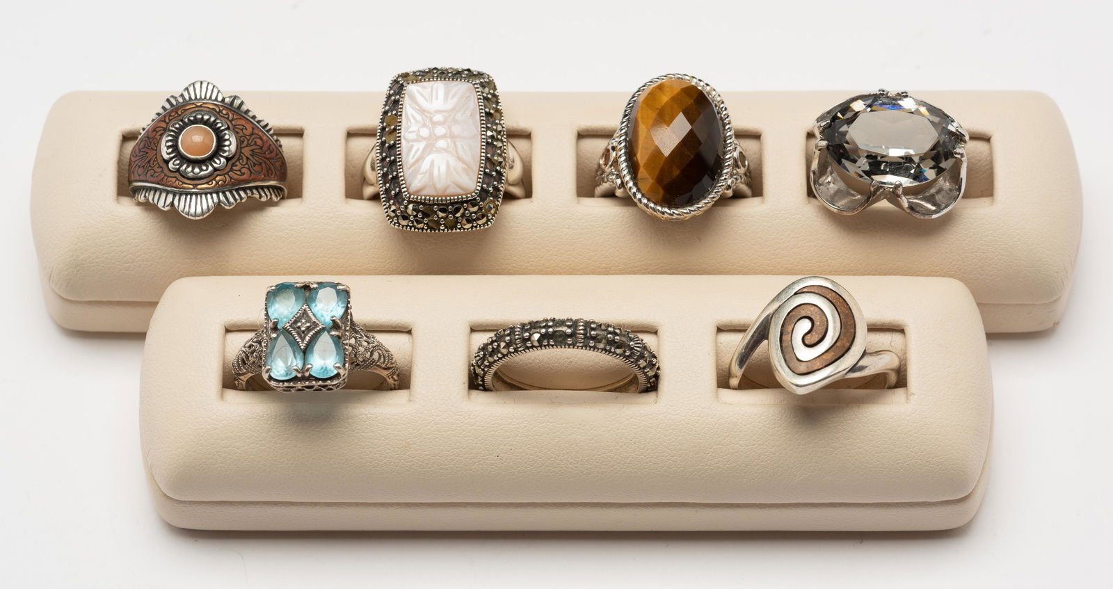 7 Sterling Fashion Rings incl KJA and Carolyn Pollack (1 of 20)