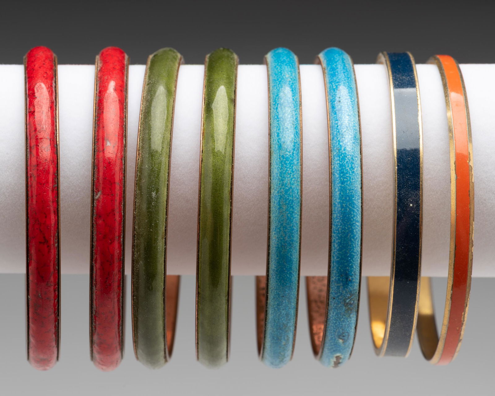 8 Enamel Copper Bangles (1 of 5)