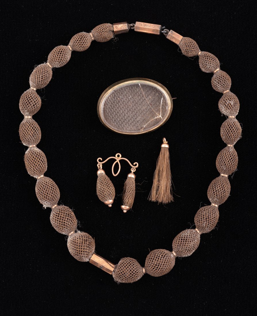 2 Pcs. Hairwork Jewelry (1 of 3)