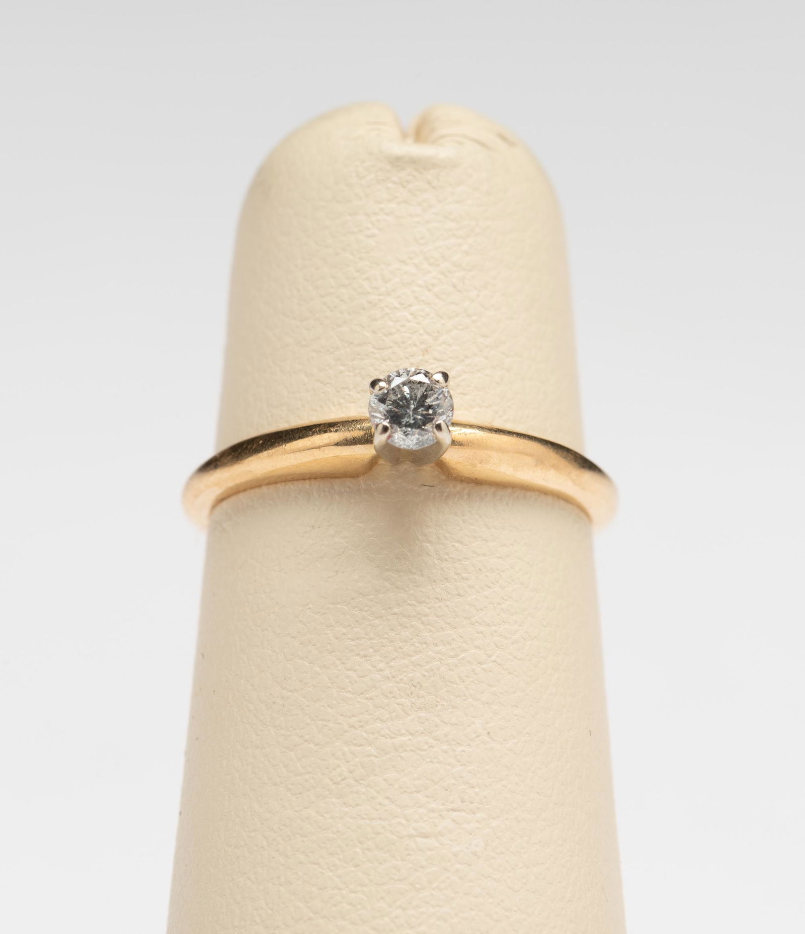14K Gold & Diamond Solitaire Ring (1 of 4)