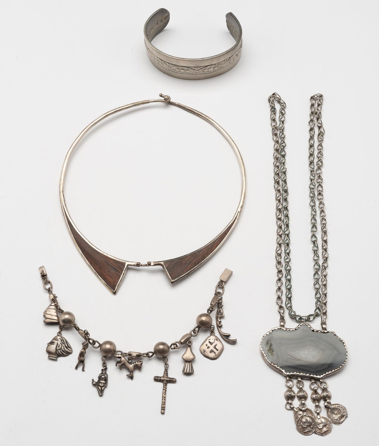 4 Pcs. Pewter Jewelry Incl. Handmade (1 of 2)