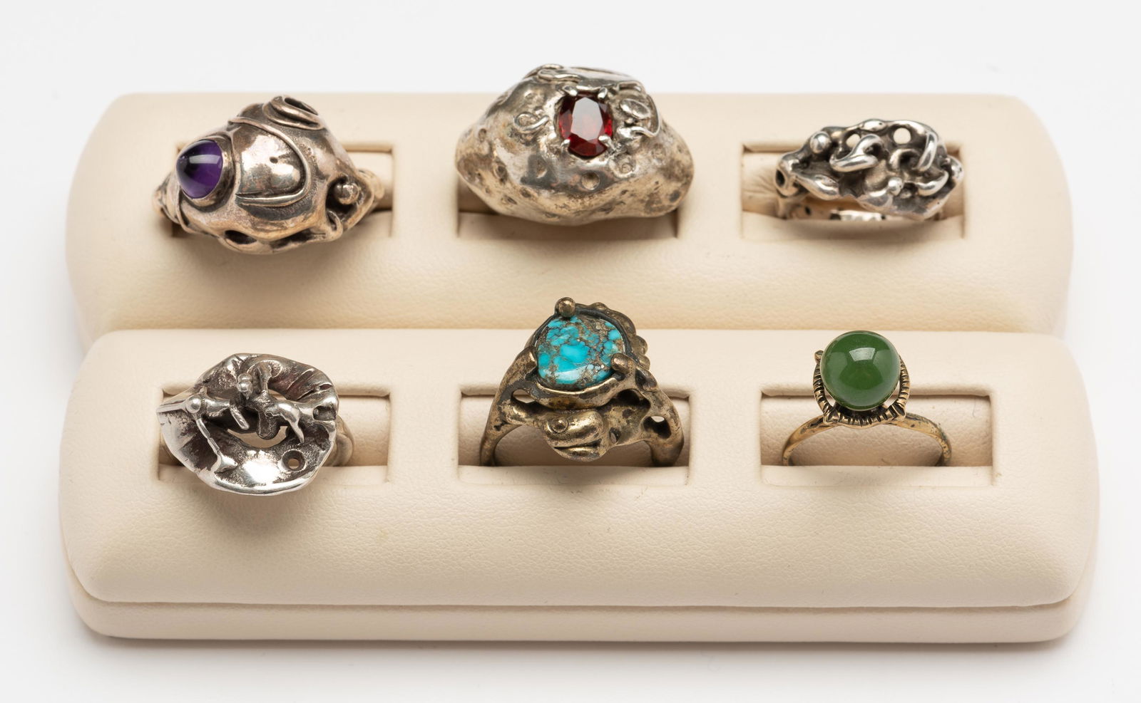 6 Hand Crafted Sterling Rings (1 of 19)