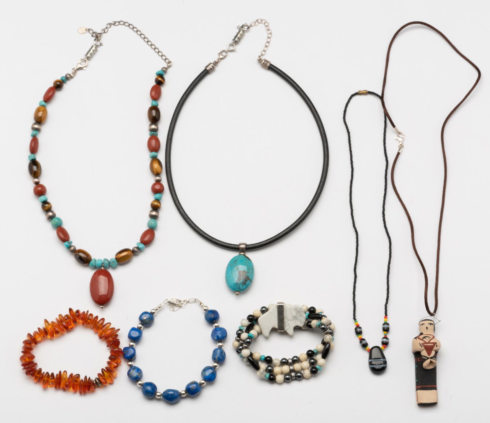 7 Pcs. Semi Precious Stone Jewelry (1 of 3)