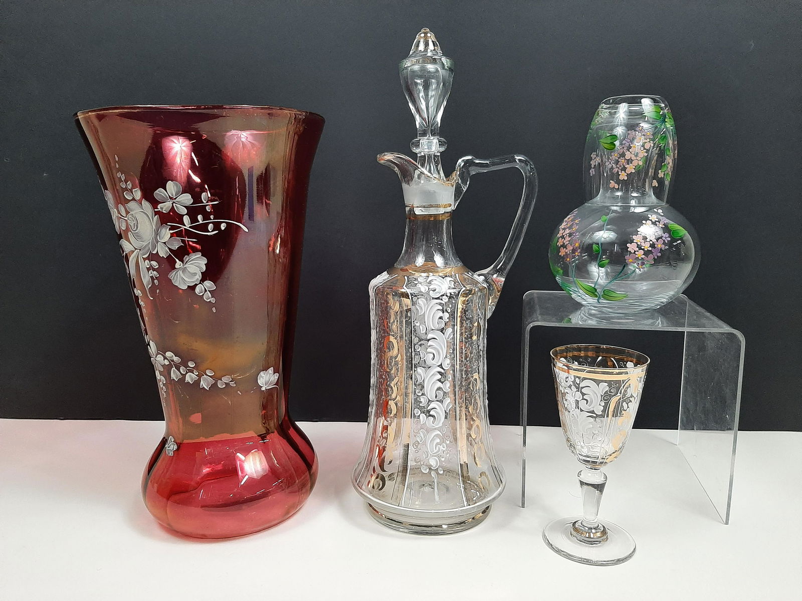 4 Pcs Painted Glass incl. Tumble Up (1 of 8)