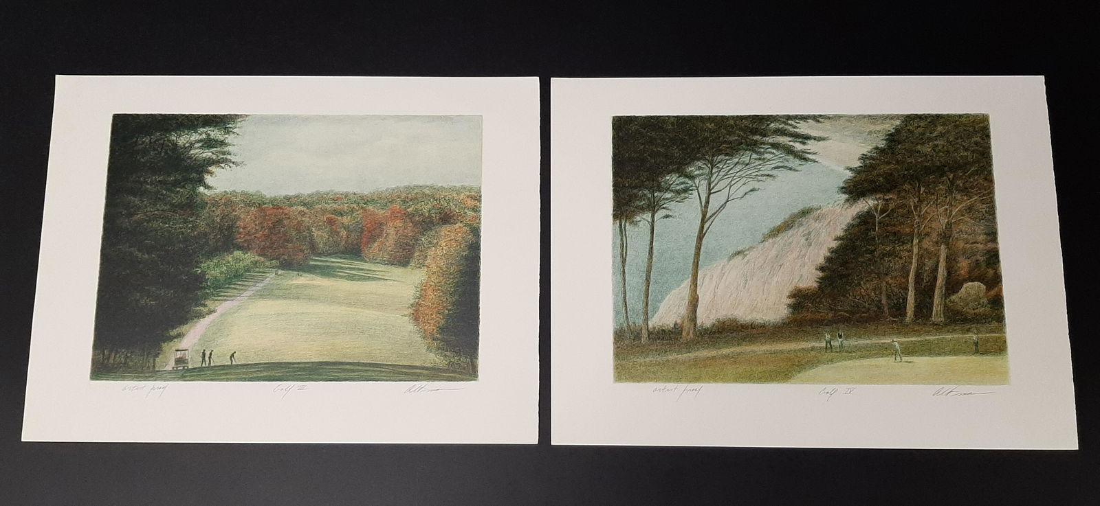 2 Harold Altman (1924-2003)Golf Artist Proof Prints (1 of 10)
