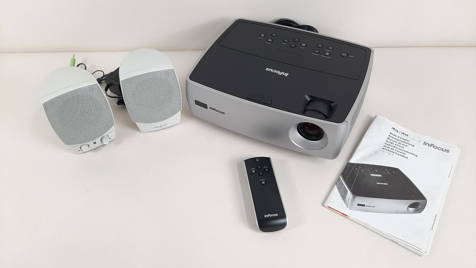 InFocus Projector and Creative Computer Speakers (1 of 5)