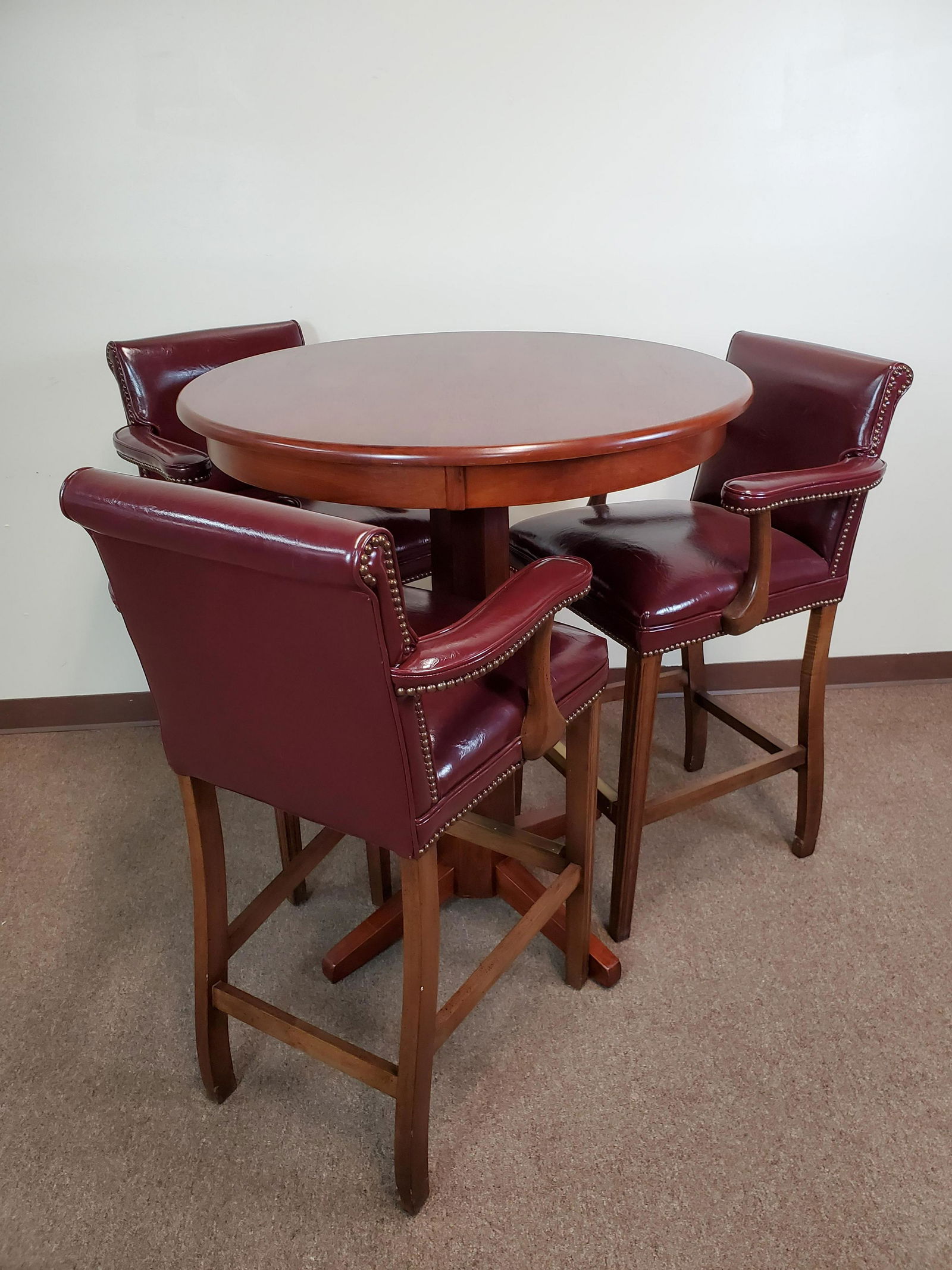 High Top Pub Table With 3 Chairs (1 of 5)