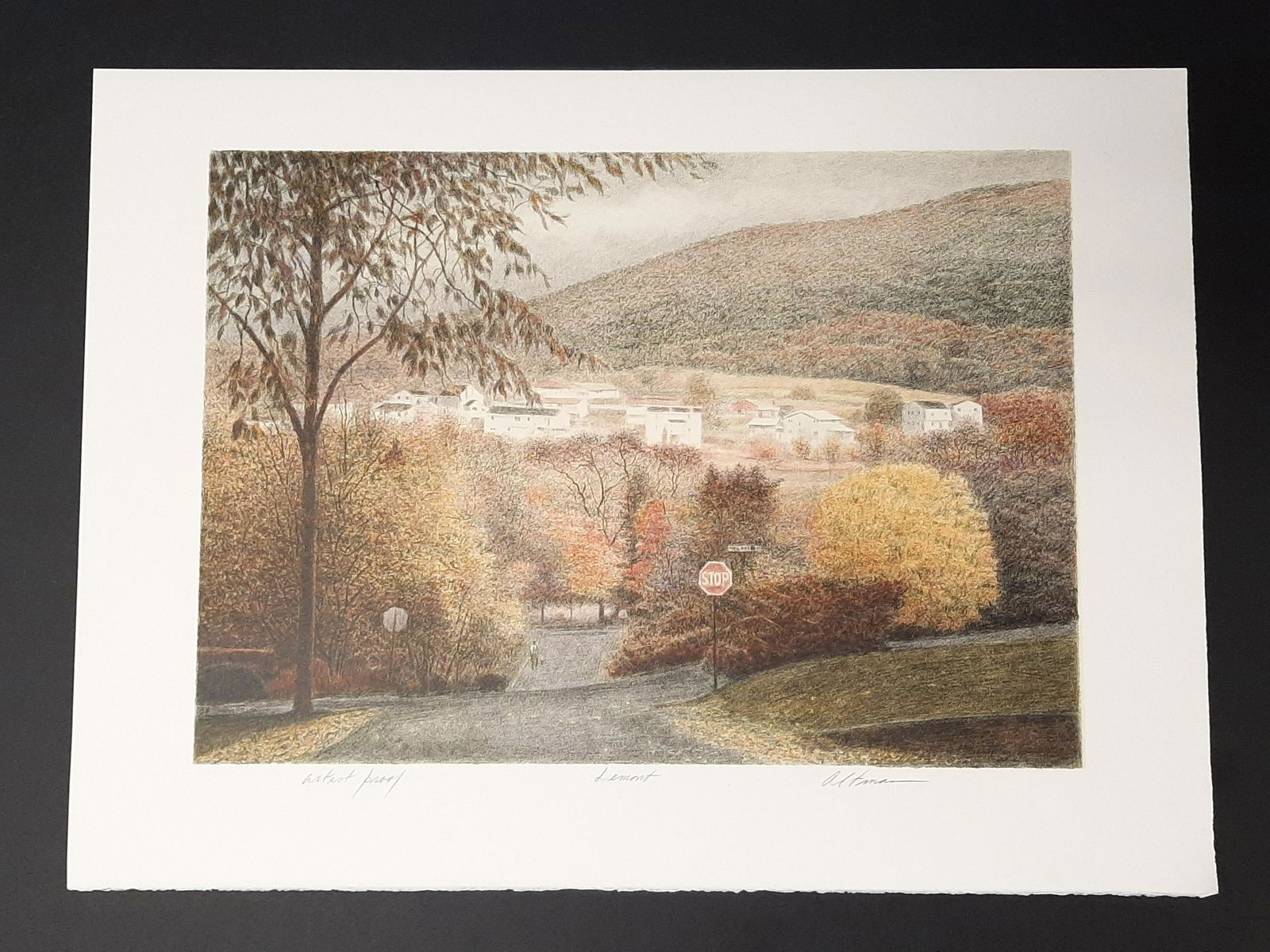 Harold Altman lithographレスティングカップル　リトグラフ Harold Altman lithographレスティングカップル リトグラフ