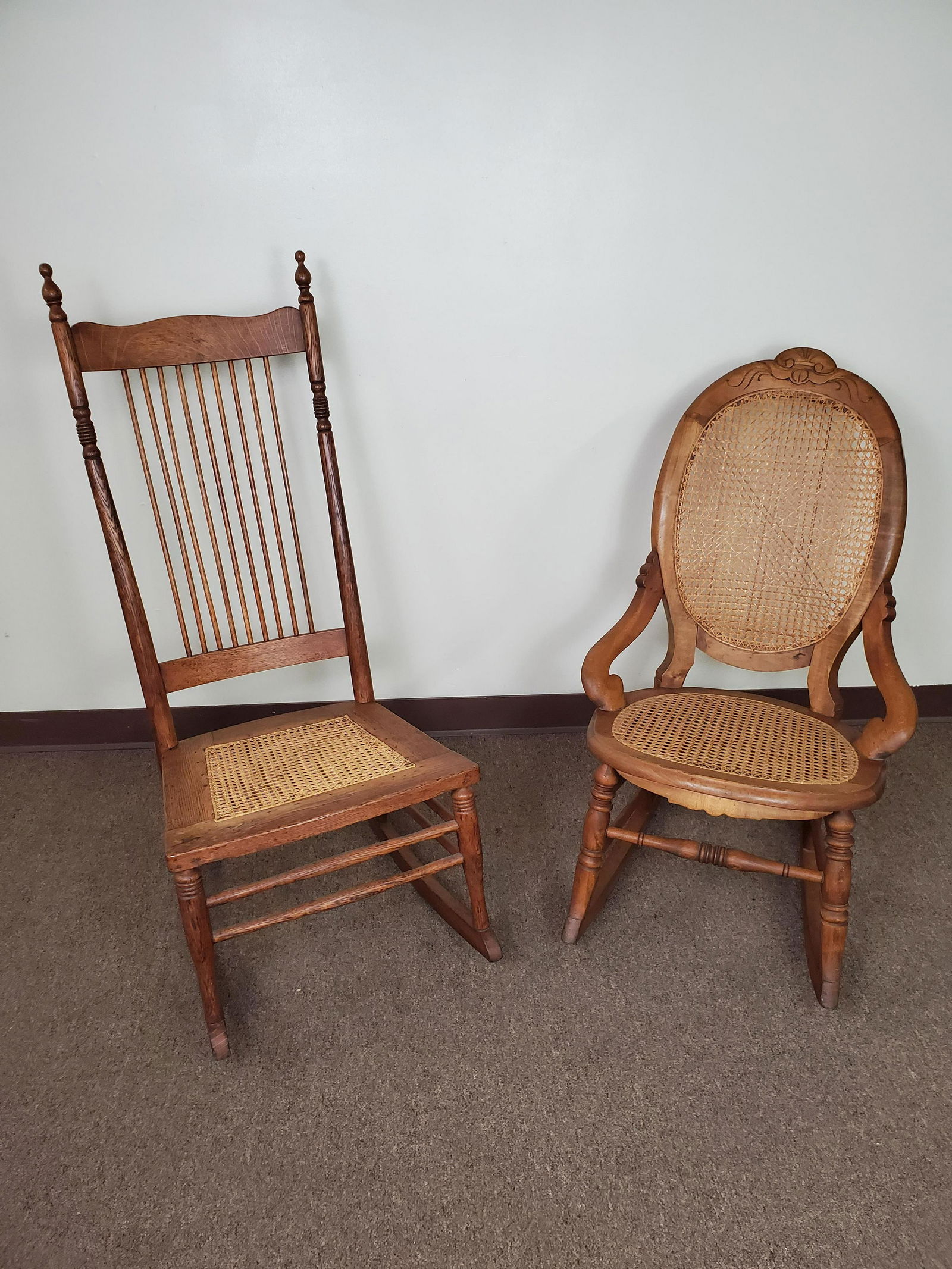 2 Cane Seated Rockers (1 of 3)