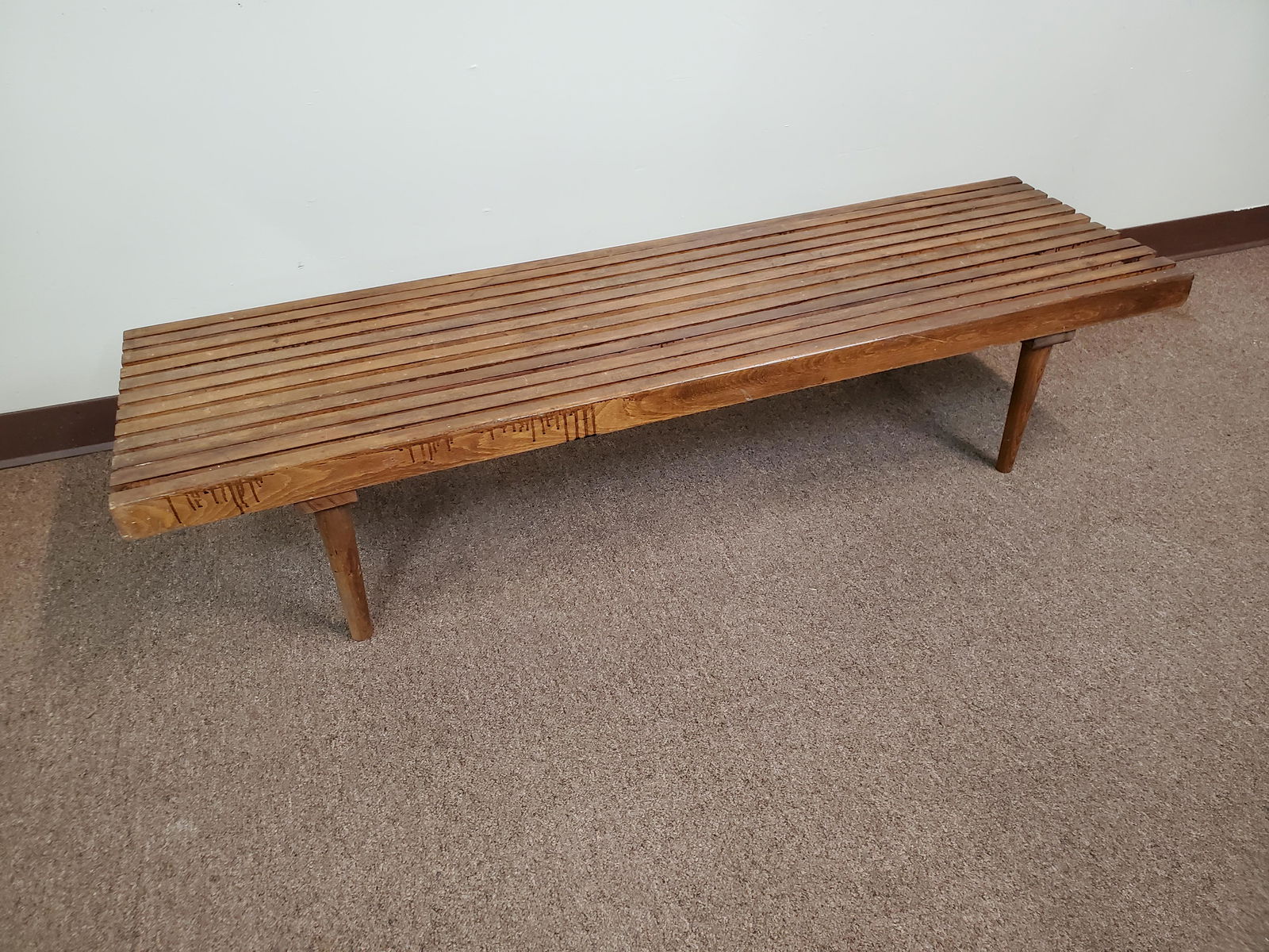 MCM George Nelson Style Birch Bench / Occasional Table (1 of 7)