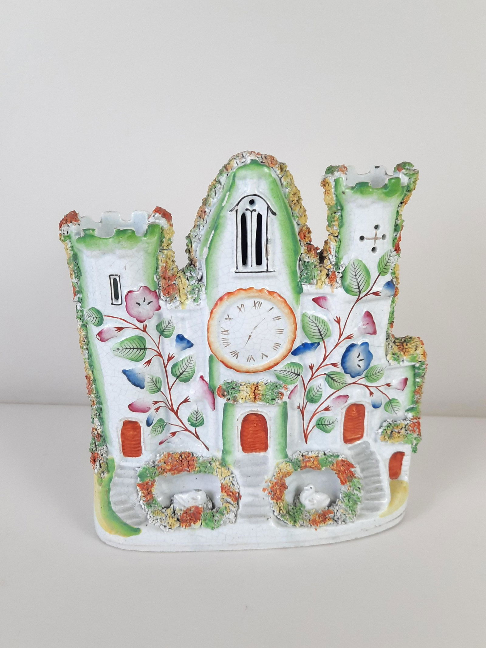 19th C Staffordshire Clock Tower (1 of 5)