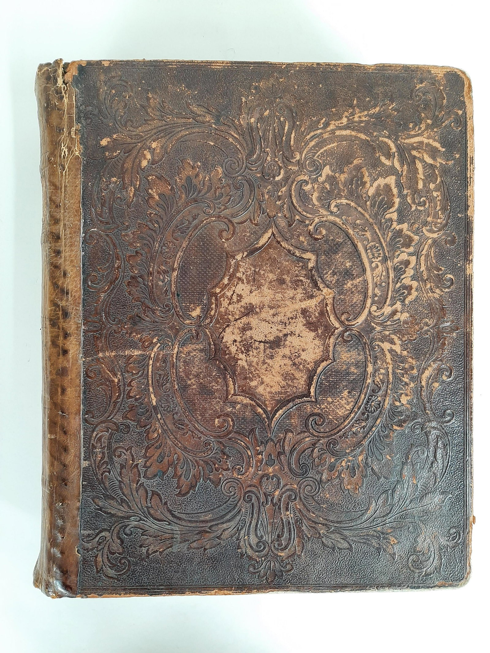 1857 Bible with Family Records: Also includes additional ephemera. IMPORTANT: Before bidding, please read the terms and conditions. When you registered for the auction you agreed to these terms and will be required to comply with th