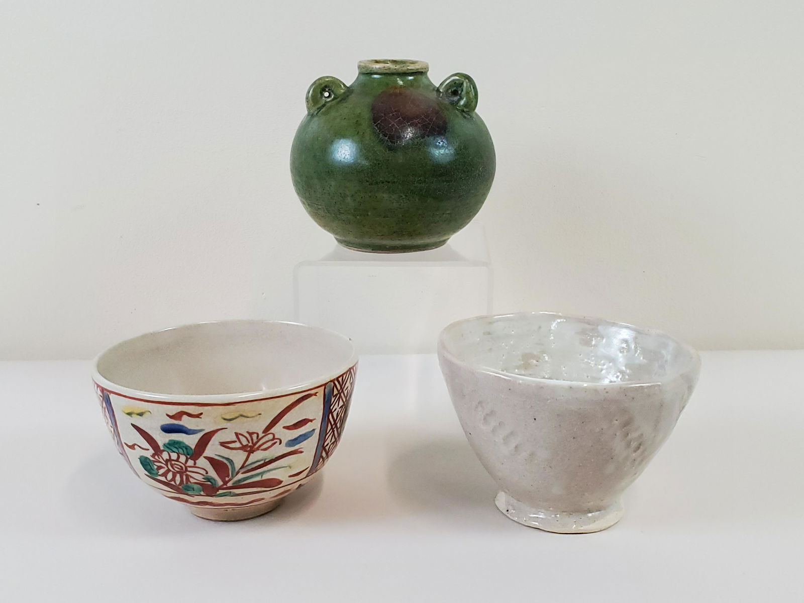 3 Pcs Asian Pottery (1 of 7)