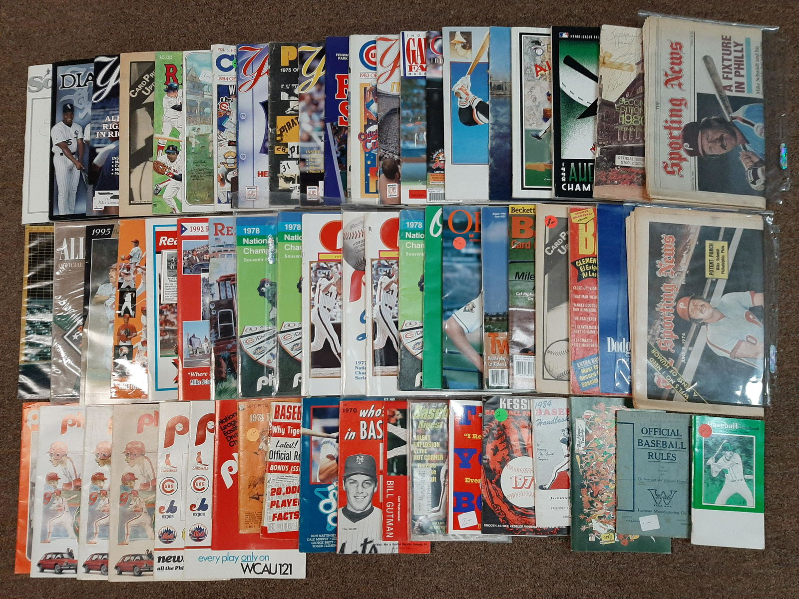 Large Grouping of Baseball Publications (1 of 5)