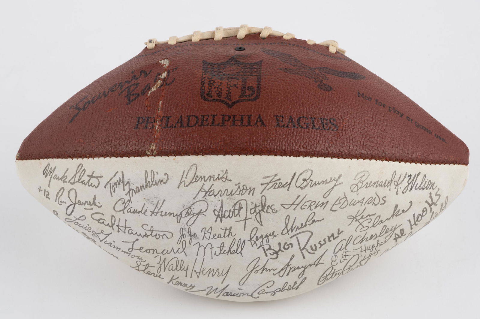 Philadelphia Eagles Team Autographed Football (1 of 5)