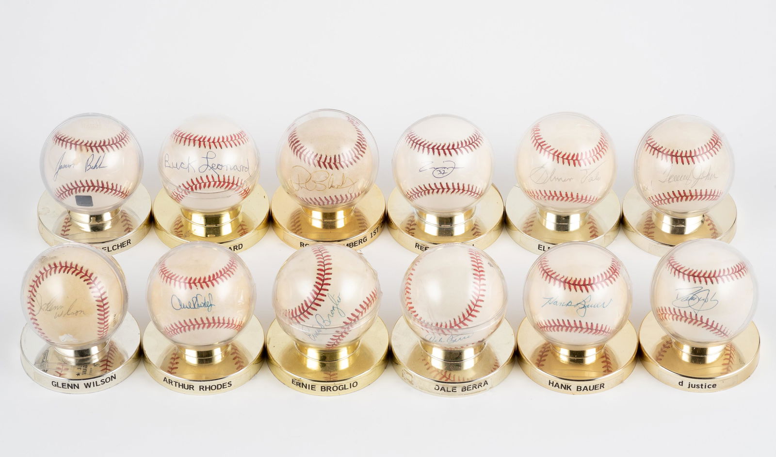 12 Autographed Baseballs Incl. Ron Bloomberg (1 of 7)