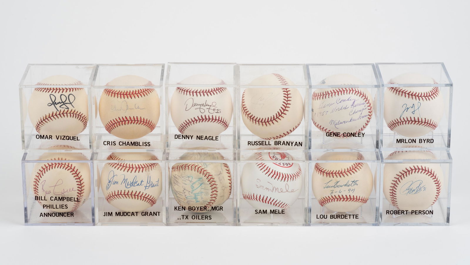 12 Autographed Baseballs (1 of 7)