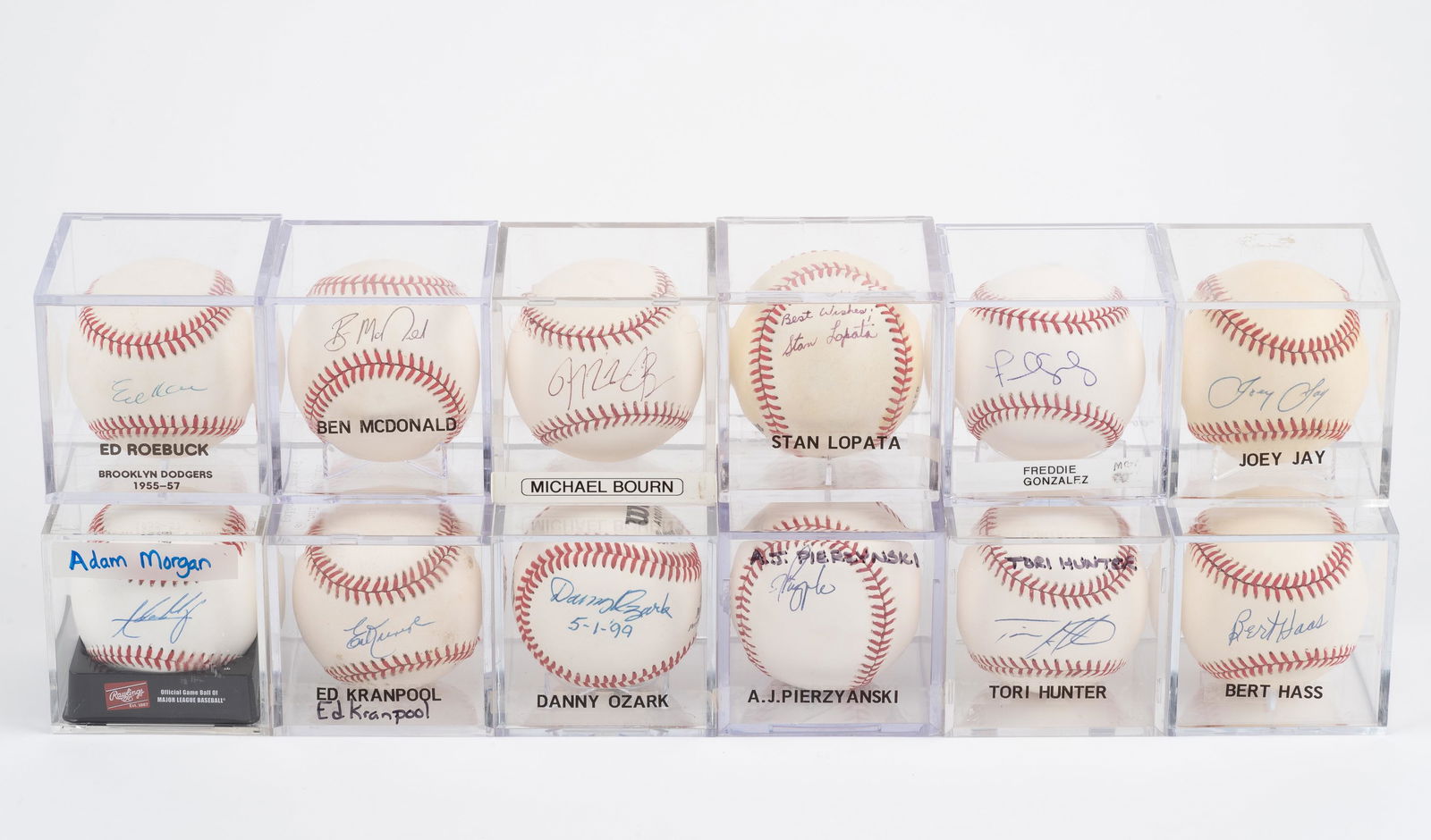 12 Autographed Baseballs Incl Danny Ozark (1 of 7)