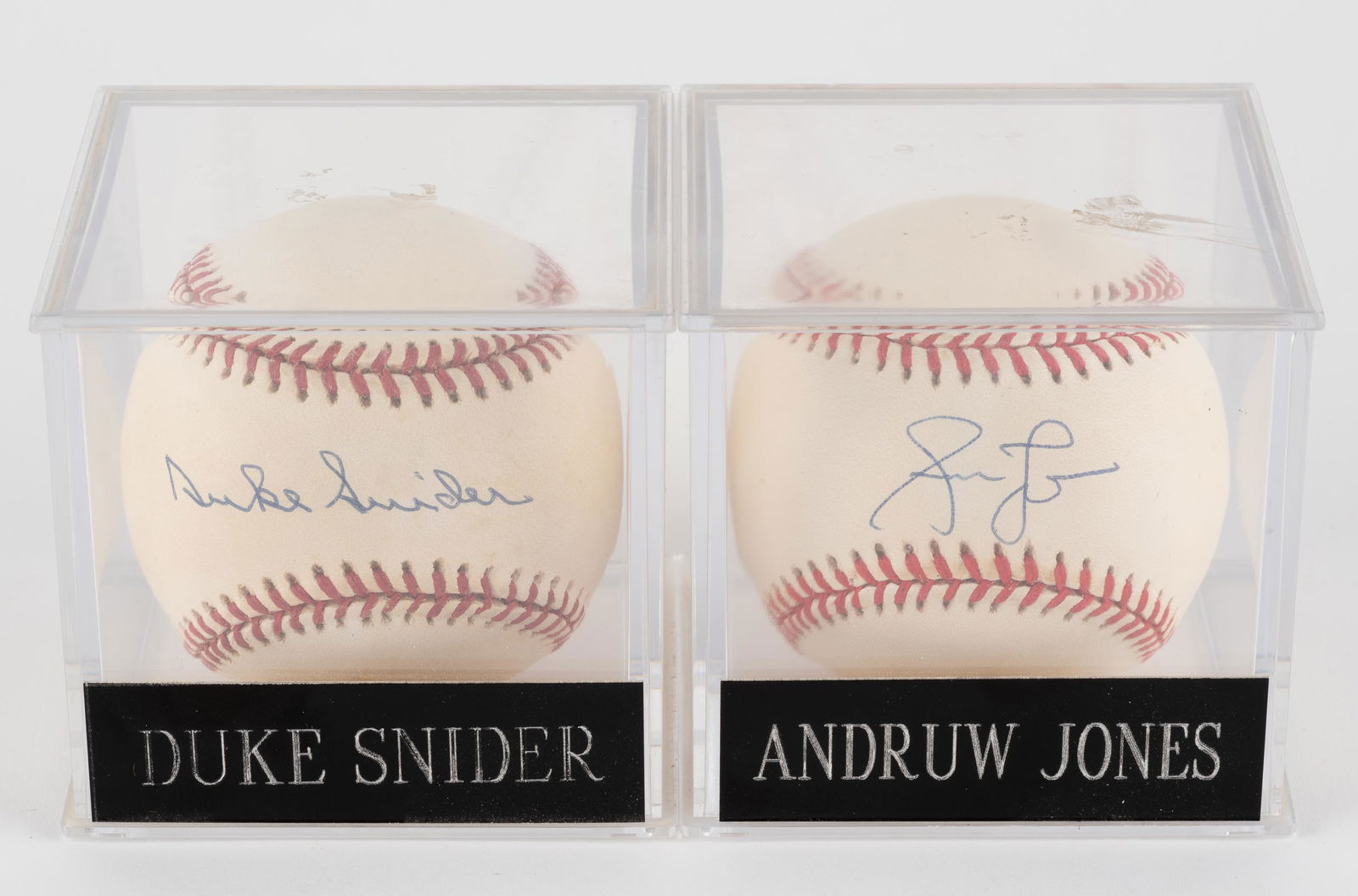 2 Autographed Baseballs with COAs (1 of 3)
