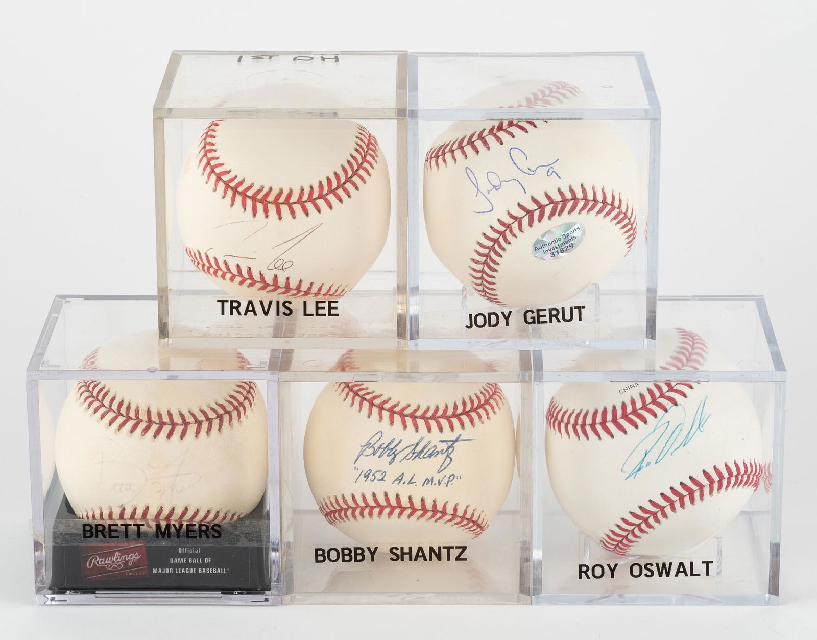 5 Autographed Baseballs (1 of 4)