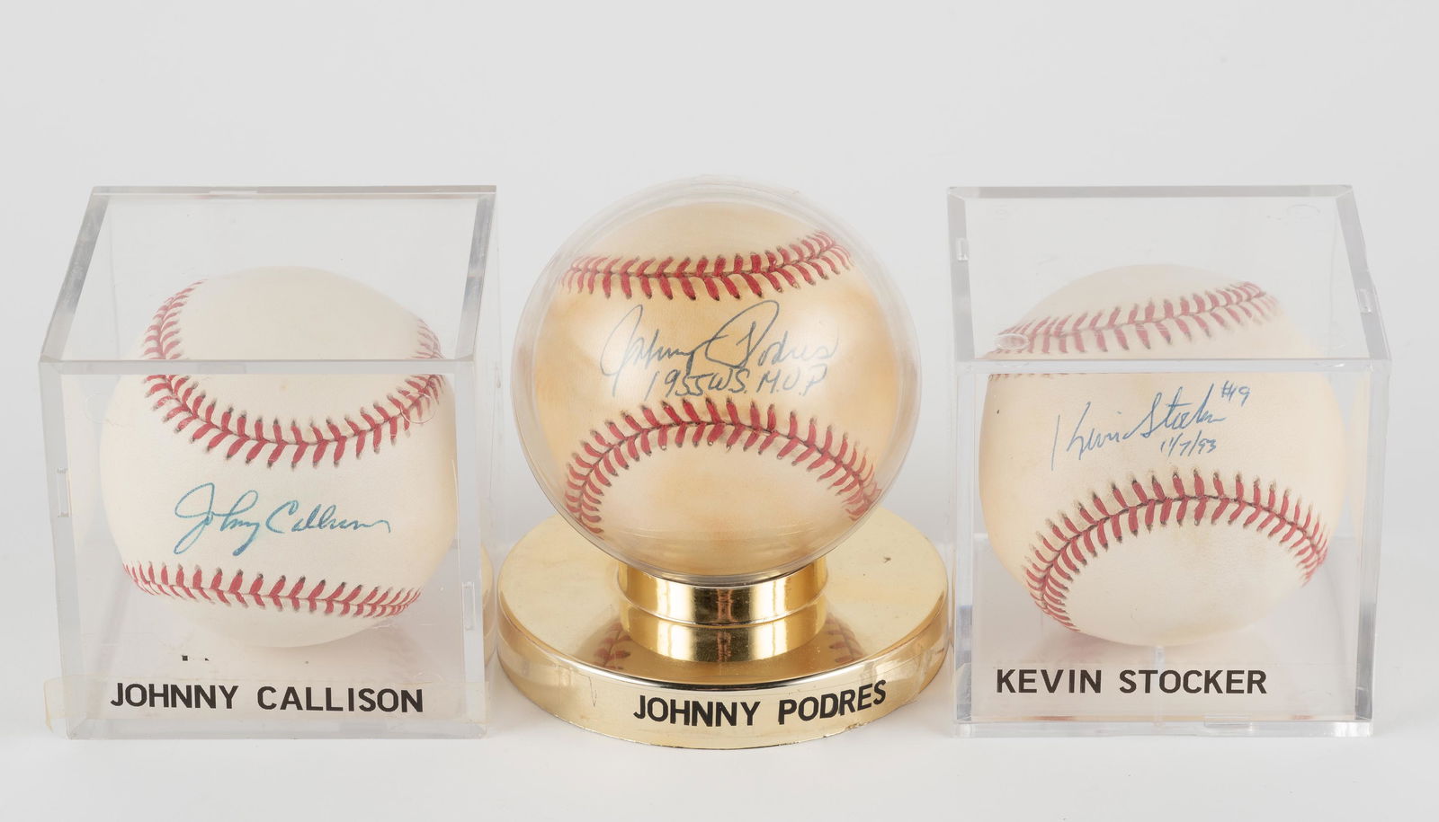 3 Autographed Baseballs With COA's (1 of 4)