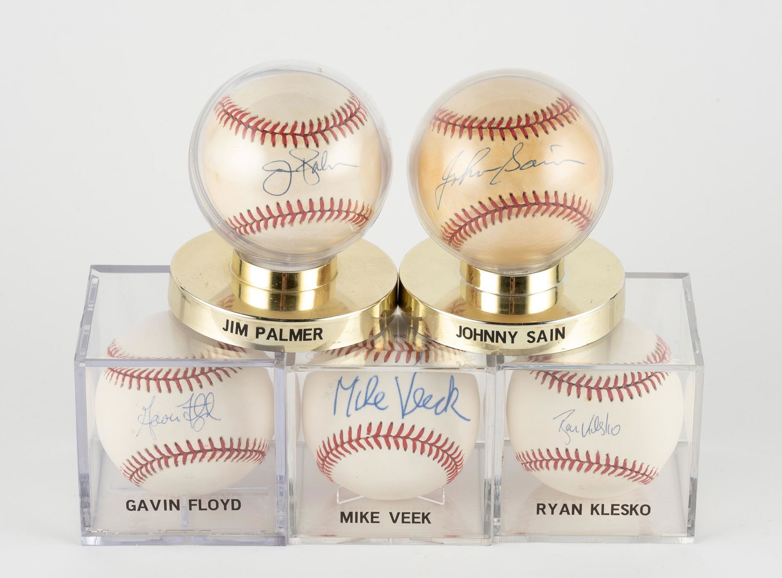 5 Autographed Baseballs With COA's (1 of 6)