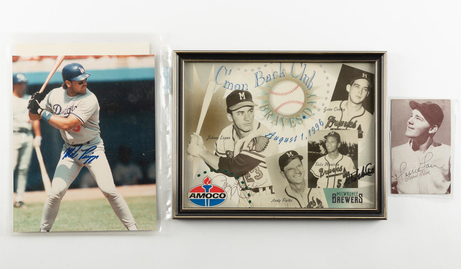 3 Autographed Baseball Photos (1 of 10)