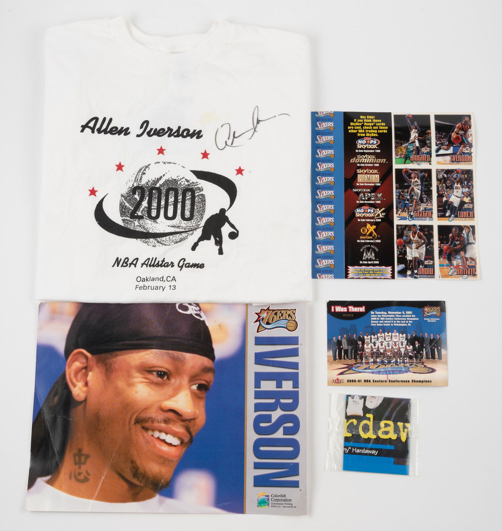 Signed Allen Iverson T-Shirt and Ephemera (1 of 12)