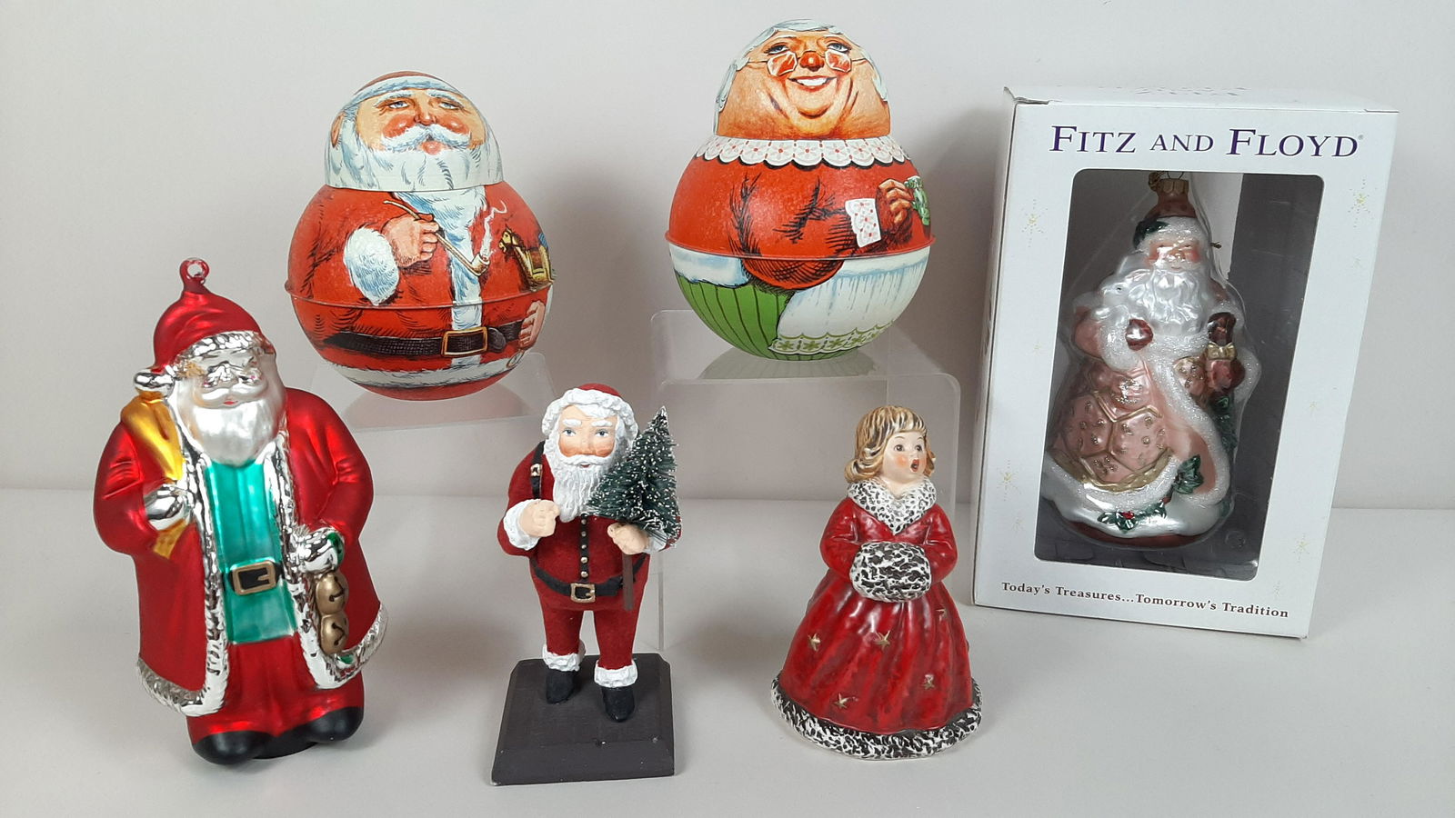 6 Pcs Christmas incl. Bristol Ware Roly Polys (1 of 5)