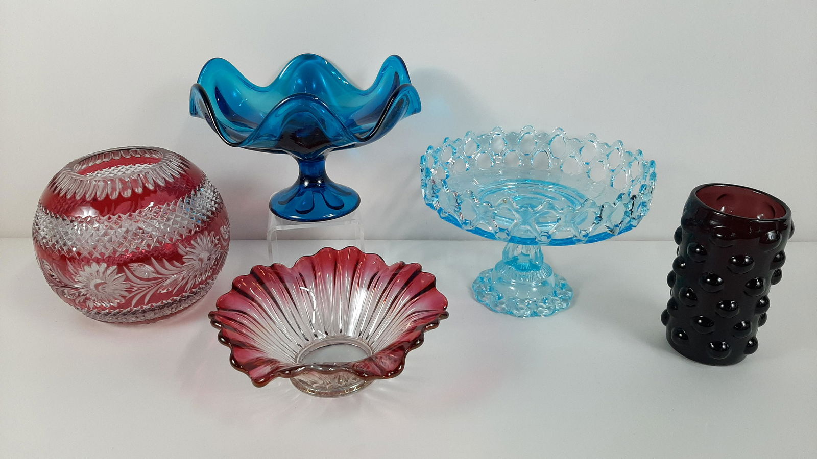 5 Pcs Glassware incl. Cut to Clear (1 of 5)