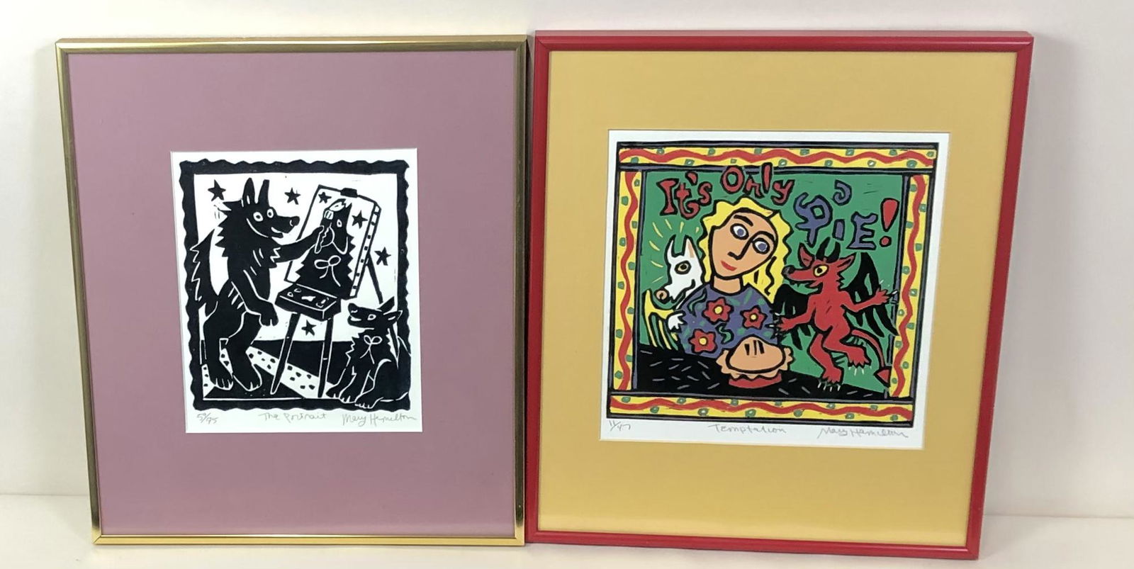 2 Mary Hamilton Block Prints (1 of 7)