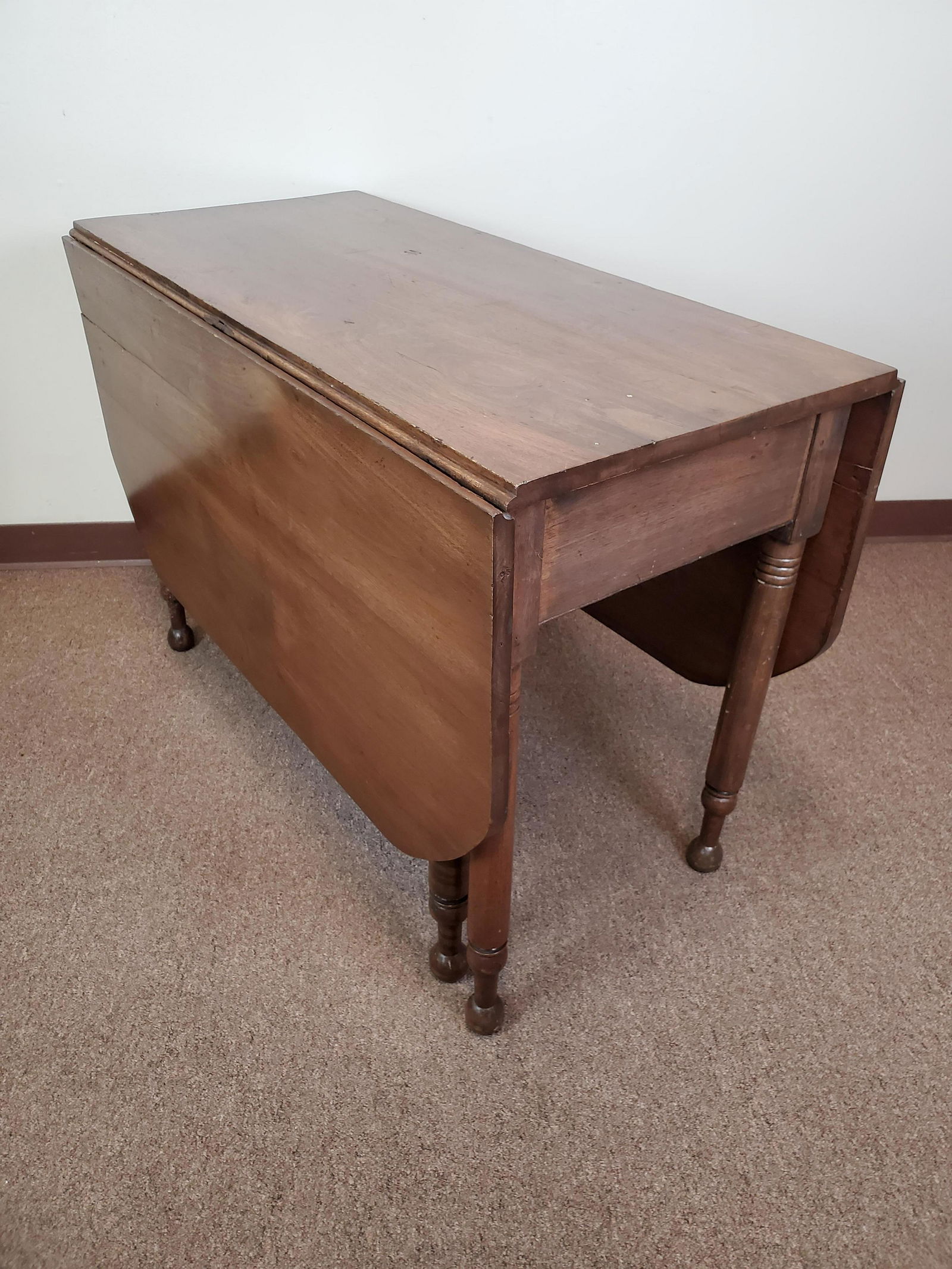 Antique 19th c. Drop Side Table (1 of 8)
